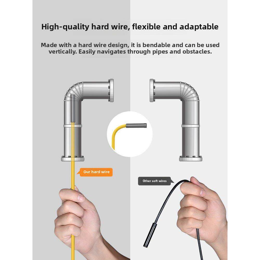内窥镜500万Wifi高清防水探头测试仪相机手机工业管道汽车维修下