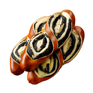 康泉 抹茶奶酥碱水面包黑芝麻无蔗糖碱水棒代餐零食欧包早餐主食