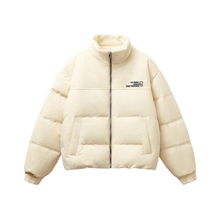 The Simpsons辛普森一家 灯芯绒肌理感立领加厚羽绒服 男女同款