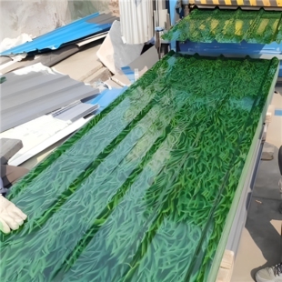 0.5厚小草彩钢瓦铁皮板彩钢板墙板房屋顶铁皮瓦片瓦楞板工地围挡