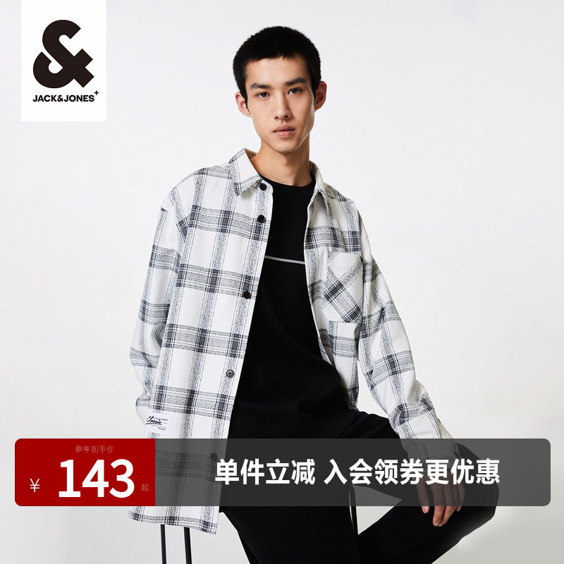 杰克琼斯商务休闲春季格子衬衫