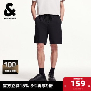 休闲基础短裤 杰克琼斯奥特莱斯男装 纯色个性 刺绣logo时尚 子 夏季