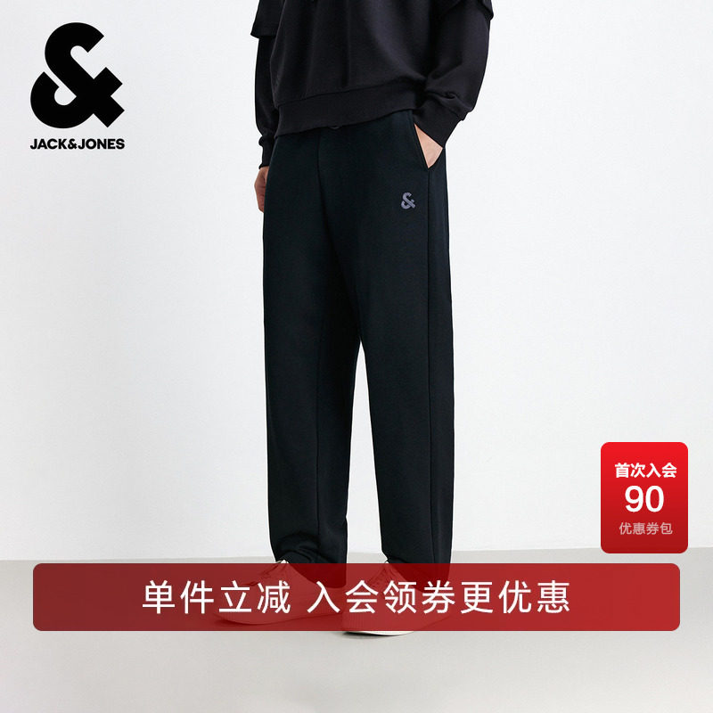 杰克琼斯毛圈内里直筒长裤卫裤