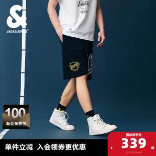 时尚 五分裤 男士 休闲短裤 NBA联名湖人队时尚 杰克琼斯奥特莱斯夏季