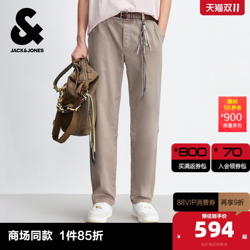 杰克琼斯男生秋季休闲裤三色可选2025年新款简约长裤百搭裤子