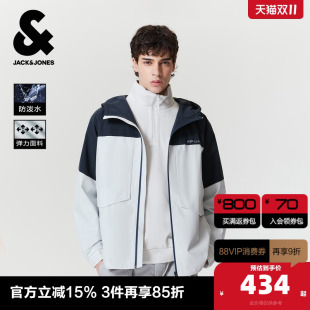 长袖 杰克琼斯男生秋季 百搭夹克2025年新款 经典 运动冲锋衣 新款