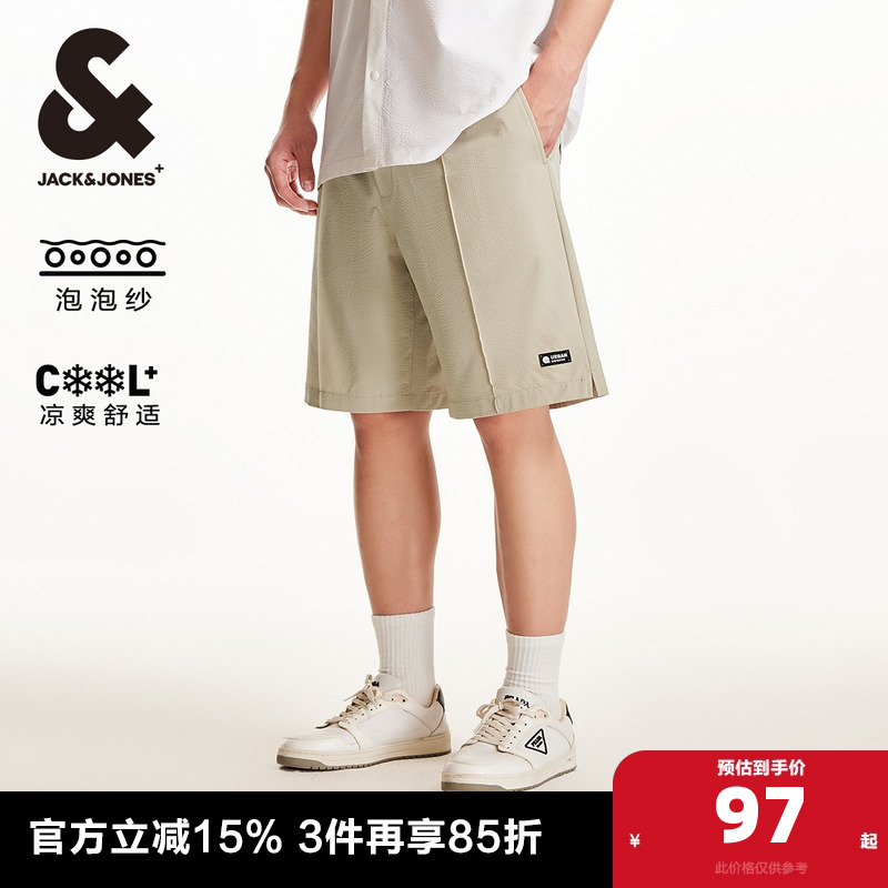 杰克琼斯短裤泡泡纱面料