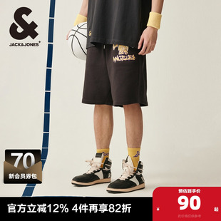新款 NBA联名湖人队春季 短裤 休闲裤 杰克琼斯2025年春季 男装 男裤