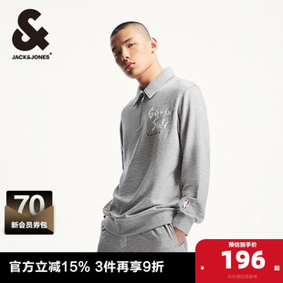 男装 NBA联名勇士队略宽松潮流字母刺绣卫衣男款 新款 杰克琼斯冬季