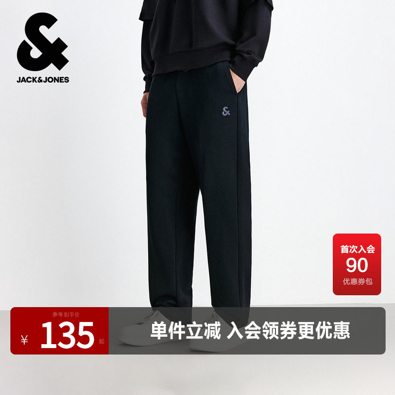 杰克琼斯毛圈内里直筒长裤卫裤