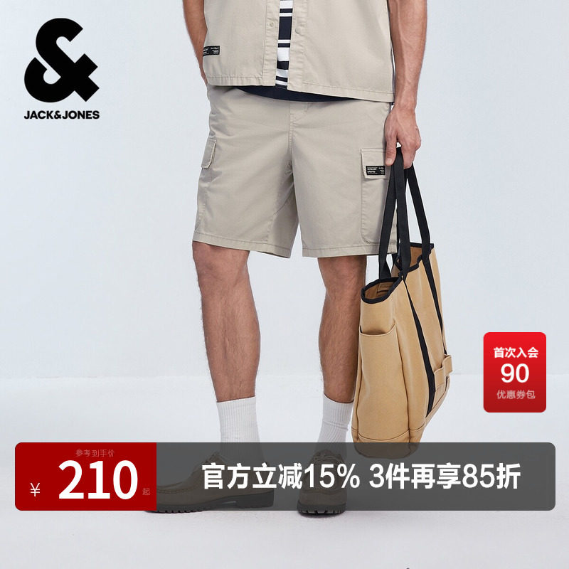 杰克琼斯奥莱夏男装短裤潮流时尚亲肤透气通勤百搭大众休闲短裤子
