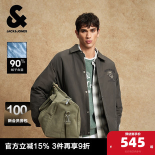 羽绒服字母外套 冬季 杰克琼斯NBA联名凯尔特人队2025年新款 男装