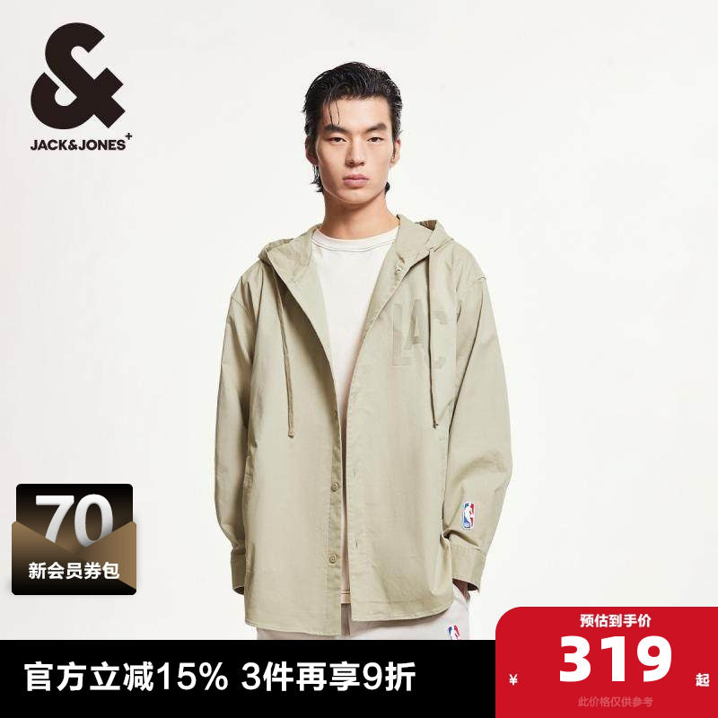 杰克琼斯春季NBA联名时尚百搭潮流酷刺绣外套夹克衬衫上衣男装,男装,衬衫,淘宝优惠券,粉丝福利购,淘宝优惠卷