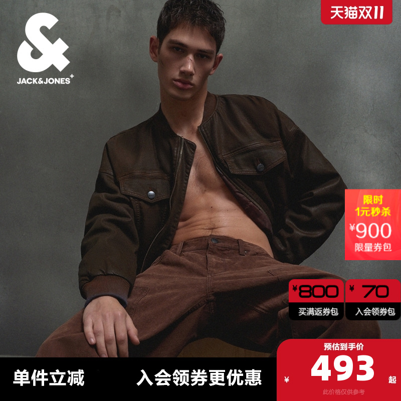 杰克琼斯风土风宽松牛仔夹克