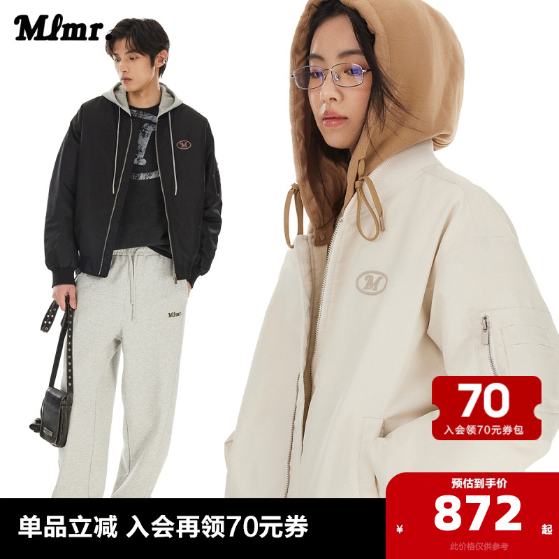 MLMR寬松舒適潮棒球領輕