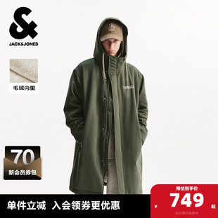 宽松连帽棉服时尚 男装 棉衣外套 新款 杰克琼斯奥特莱斯2025年冬季