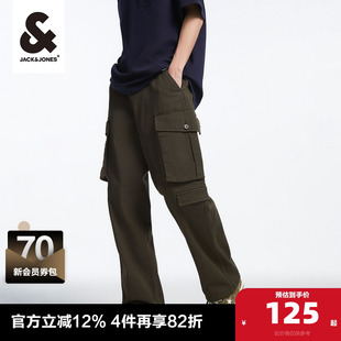 束脚裤 男装 子男街头宽松工装 子男裤 休闲长裤 杰克琼斯outlets春季