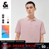 潮流士翻领T恤商务短袖 杰克琼斯奥特莱斯夏季 SHIRT 休闲刺绣POLO