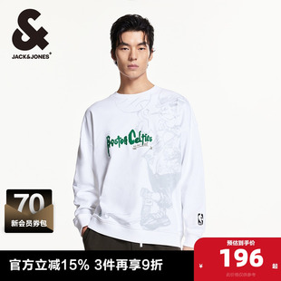 上衣男装 杰克琼斯NBA联名凯尔特人队秋季 卫衣罗纹圆领长袖 男士 款