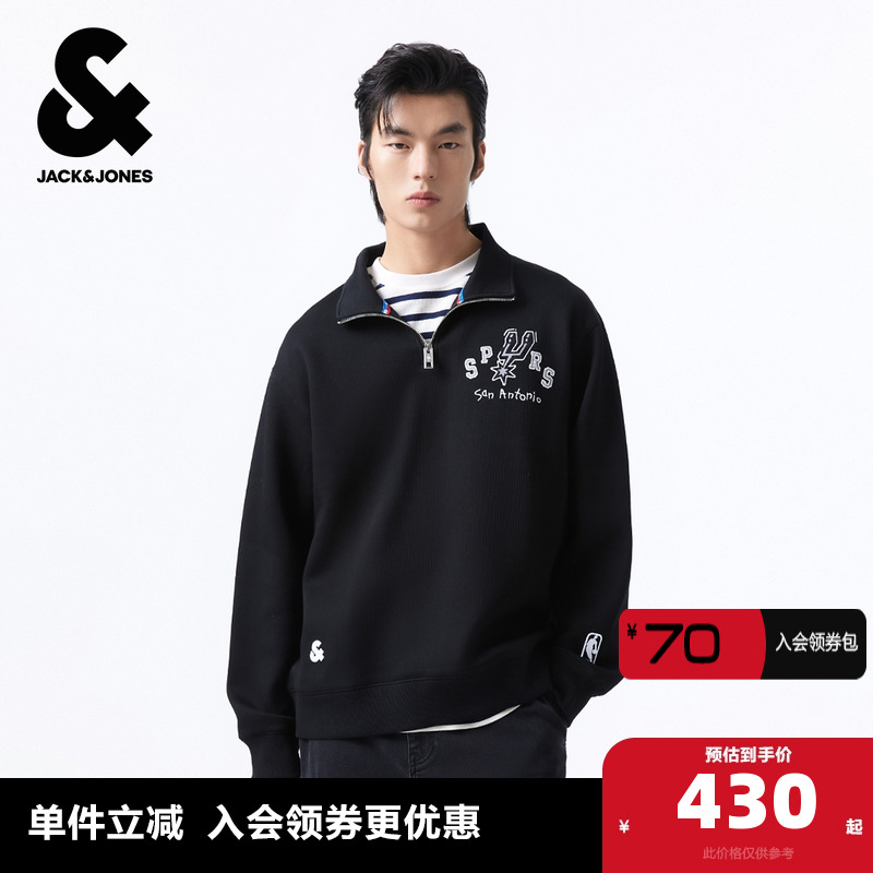 后背胶印图案，及刺绣字母，马刺队贴布装饰