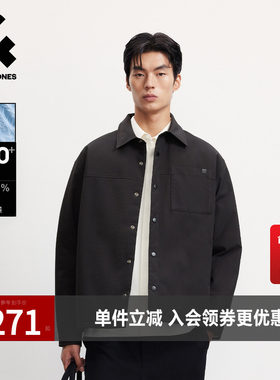 【肌理羽绒服】杰克琼斯颜值轻羽衬衫男冬季短款轻薄夹克外套男装