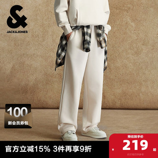 子通勤休闲裤 百搭直筒裤 卫裤 杰克琼斯奥特莱斯男生2025年春秋新款