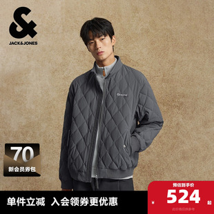 杰克琼斯奥特莱斯男生2025年冬季 羽绒服立领百搭通勤外套上衣 新款