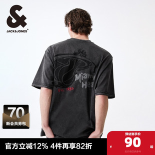 T恤男款 男士 男装 新款 NBA联名勇士队运动圆领 夏季 杰克琼斯短袖
