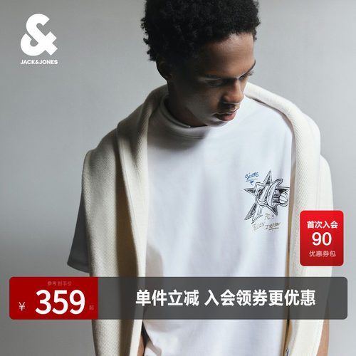 NBA复古球标76人杰克琼斯T恤