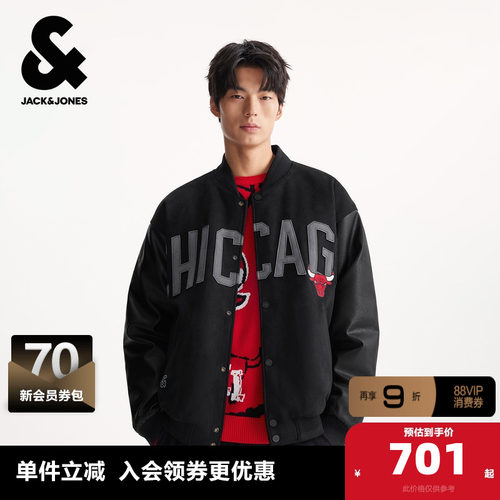 微宽松版型，棒球领，按扣门襟，麂皮绒面料