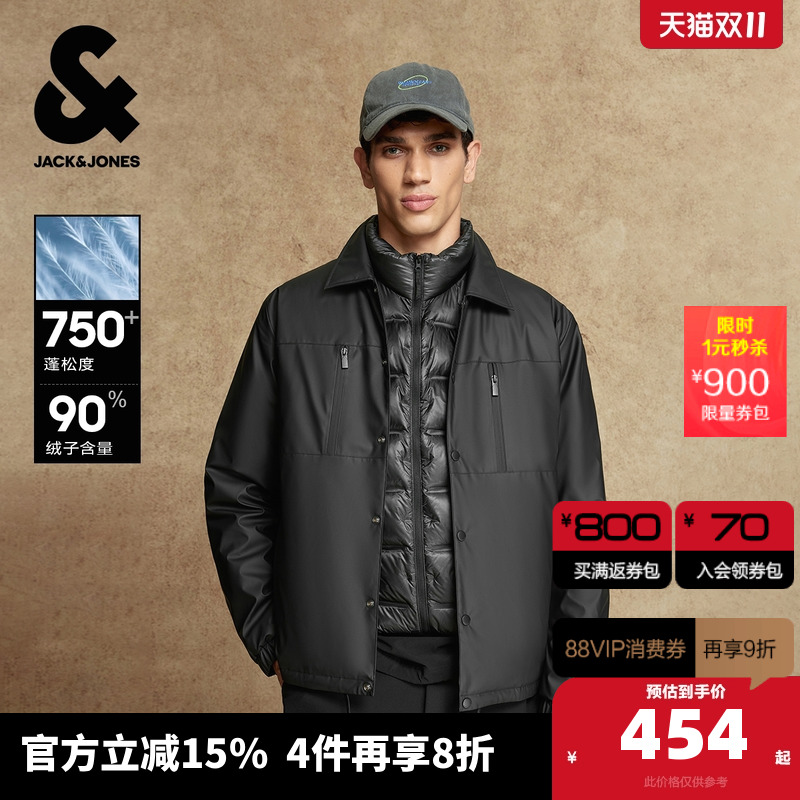 常规合体版型；翻领领型；摁扣门襟