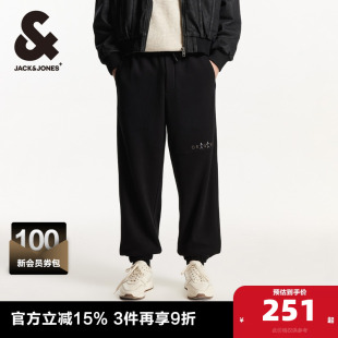 长裤 杰克琼斯男装 潮流百搭加绒松紧束脚休闲卫裤 时尚 子 春秋休闲裤