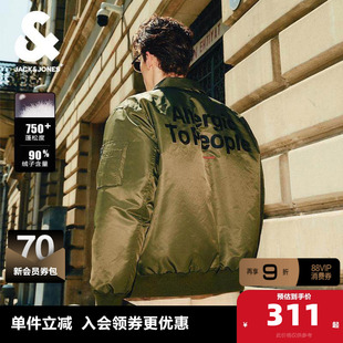 【飞行员夹克羽绒】杰克琼斯秋冬男士轻薄羽绒服夹克棒球服装男装