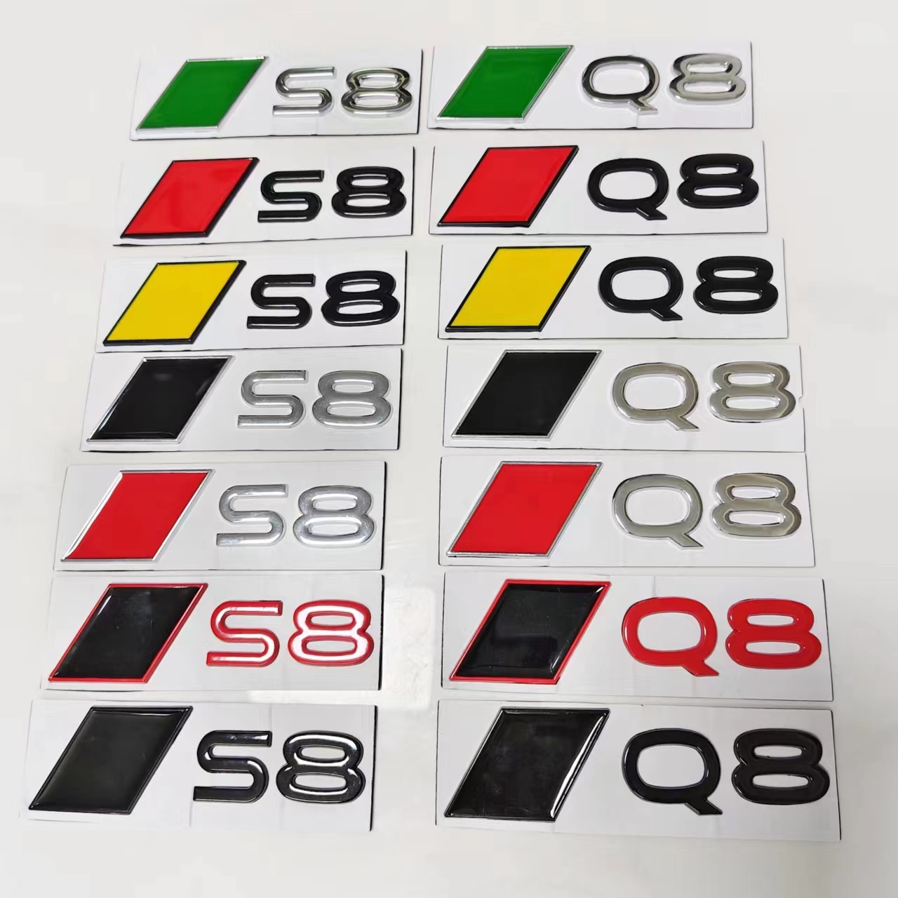 适用奥迪SQ8/Q8新款纯电海外款改装立体3D尾标24款SQ8etron版字标