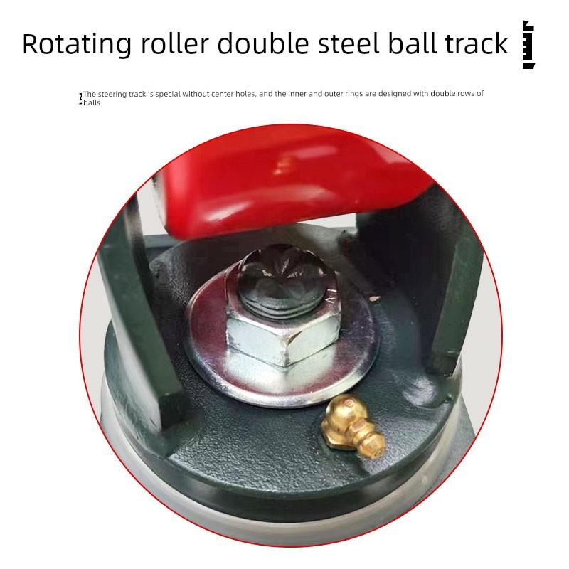 超级重型脚轮3/5吨万向轮铸铁Pu耐磨承重4/5/6/ 8英寸龙门轮抗冲