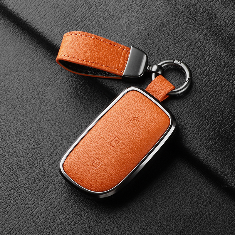 高端山羊皮领克900钥匙套