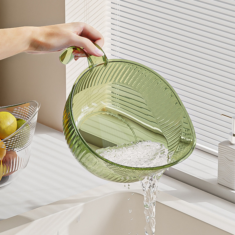 淘米篮洗菜盆沥水篮子厨房用品家用带手柄水果盘洗米滤水淘米神器,餐饮具,洗菜盆/沥水篮/漏水筛,淘宝优惠券,粉丝福利购,淘宝优惠卷