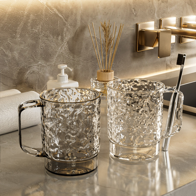 水波纹漱口杯情侣洗漱刷牙杯子家用加厚轻奢牙刷牙缸牙具收纳盒,家庭/个人清洁工具,洗漱杯,淘宝优惠券,粉丝福利购,淘宝优惠卷