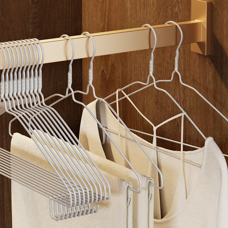收纳师推荐无痕衣架晒衣服裤架