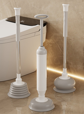 马桶疏通器通皮搋子通下水管道堵塞专业工具通厕所地漏神器一炮通