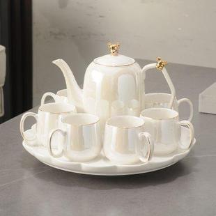 茶具套装 陶瓷乔迁礼盒 2024新款 轻奢高档简约水杯家用客厅茶杯欧式