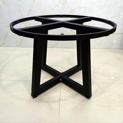 铁圆桌腿支架大理石石板咖啡桌会议圆桌腿支撑架餐桌框架底座定制