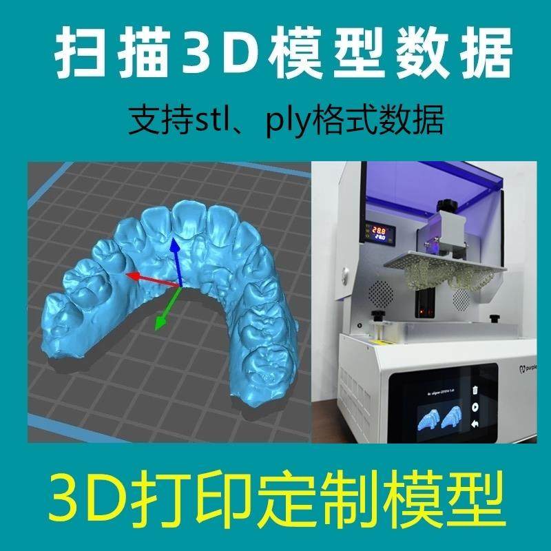 3D数字化打印模型定制数据留底服务树脂石膏长期保存stl格式文件