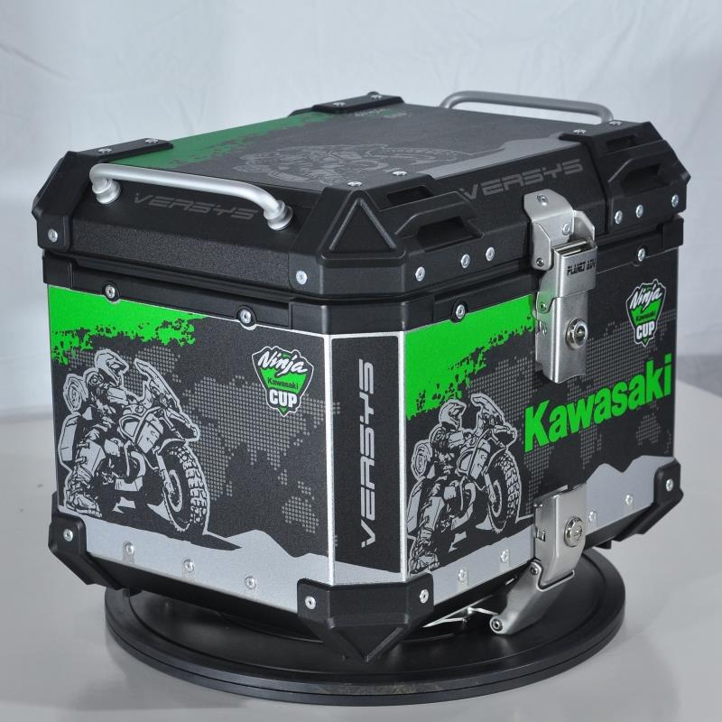 适用川崎新款异兽VERSYS650/1000铝合金三箱X300不锈钢支架萝卜款