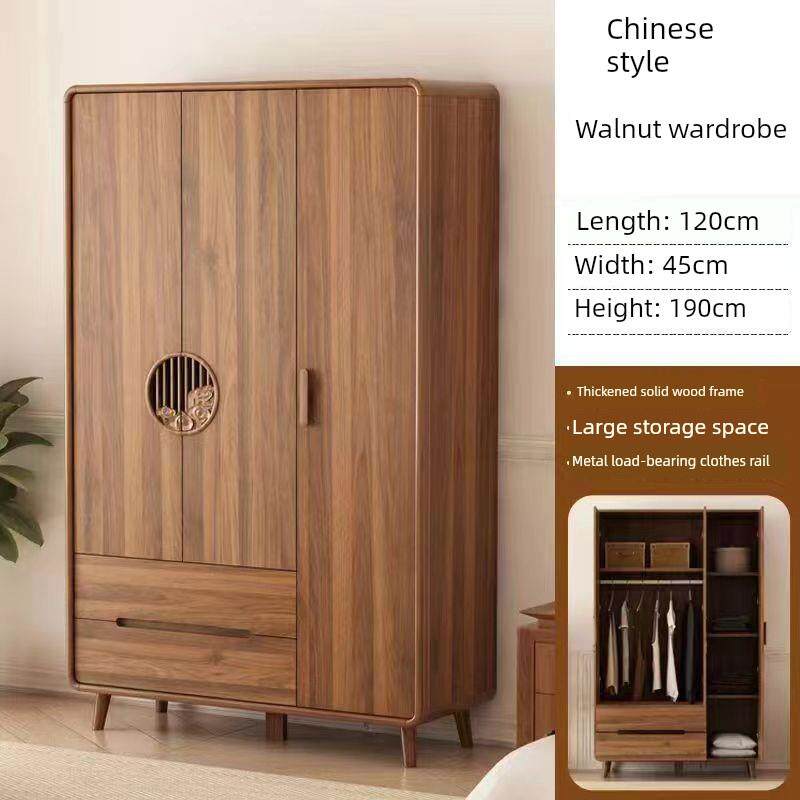 衣柜、客厅、卧室实木框架柜、多功能柜、中式覆古储物柜、简易组