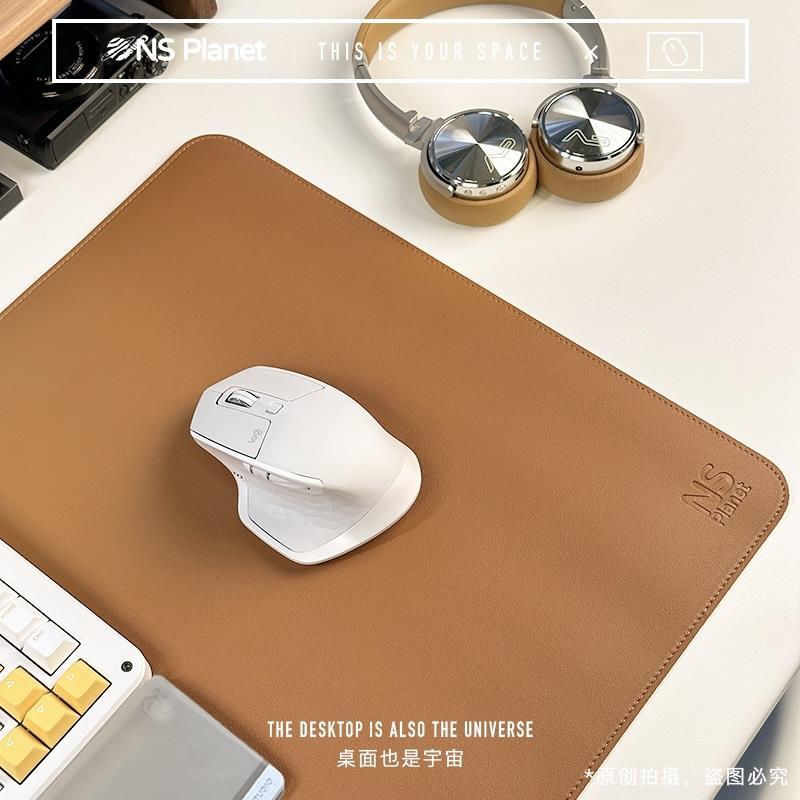 NS Planet皮革鼠标垫超大防水键盘垫高级感定制尺寸电脑办公桌垫