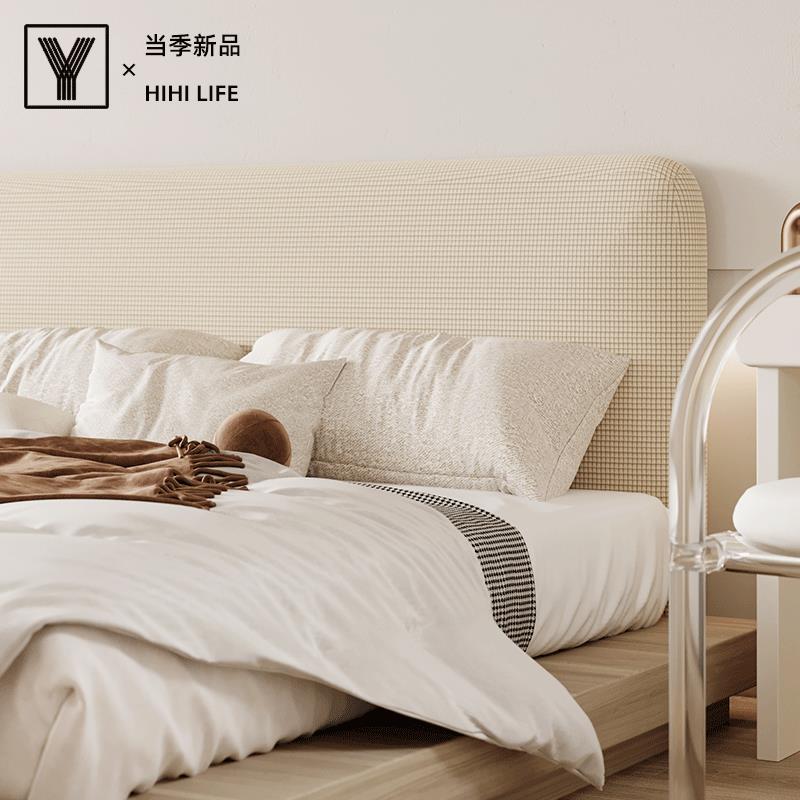 【语织相伴】香香格防猫毛弹力全包夏家用木质床头套出租房床包