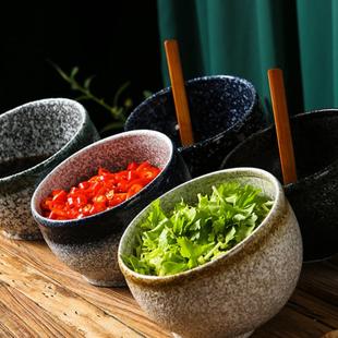 麻酱罐小料缸火锅店调料盆斜口酱料碗自助餐厅陶瓷装 日式 小料盆