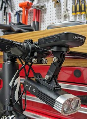 公路车山地自行车分体把码表车灯一体架fsa把立延长支架加宽配件