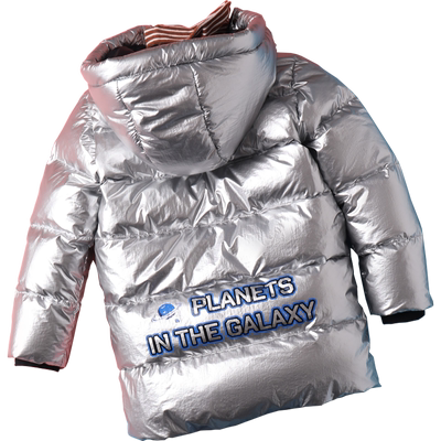 雅鹿亮面免洗洋气冬季儿童羽绒服